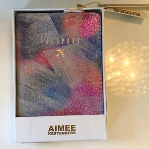 NWT - Aimee Kestenberg Metallic Passport Cover